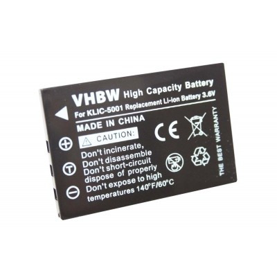 Kodak Klic-5001 utángyártott digitális fényképezőgép akkumulátor akku 1600mAh (3.6V)