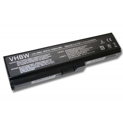 Toshiba PA3817U-1BAS, PA3817U-1BRS utángyártott laptop akkumulátor akku - 4400mAh (10.8V) fekete