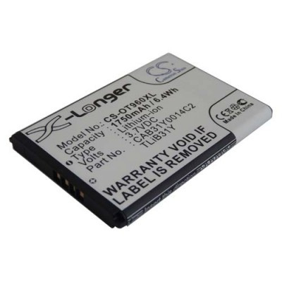 Alcatel CAB31Y0014C2 OT 960 / 960C / 995s utángyártott mobiltelefon li-ion akku akkumulátor - 1750mAh (3.7V)