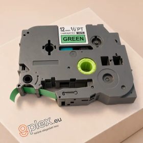   Brother TZe-731 P-Touch utángyártott feliratozószalag kazetta 12mm * 8m zöld alapon fekete