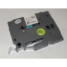   Brother TZe-SE3 P-Touch utángyártott biztonsági feliratozószalag kazetta 12mm * 8m fehér alapon fekete