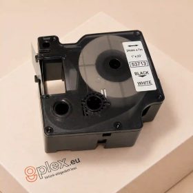 Dymo D1 53713 24mm fekete-fehér feliratozógép szalag