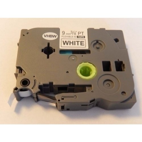 Brother TZe-FX221 P-Touch utángyártott feliratozószalag kazetta 9mm * 8m fehér alapon fekete