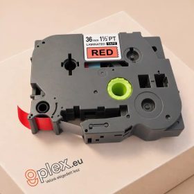   Brother TZE-461 piros alapon fekete 36mm * 8m utángyártott feliratozószalag 