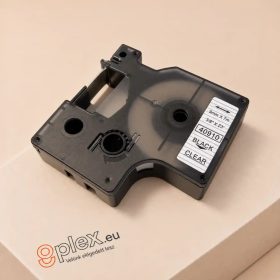   Dymo D1 40910 9mm átlátszó alapon fekete feliratozószalag
