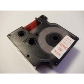   Dymo D1 45805 19mm * 7m fehér alapon piros utángyártott feliratozószalag kazetta