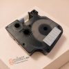 Dymo D1 45810 19mm * 7m átlátszó alapon fehér utángyártott feliratozószalag kazetta