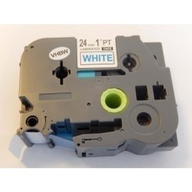   Brother TZe-253 P-Touch utángyártott feliratozószalag kazetta 24mm * 8m fehér alapon kék