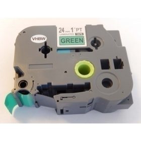   Brother TZe-751 P-Touch utángyártott feliratozószalag kazetta 24mm * 8m zöld alapon fekete