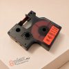 Dymo D1 40917 9mm * 7m piros alapon fekete utángyártott feliratozószalag kazetta