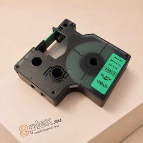   Dymo 40919 "D1" zöld alapon fekete 9mm * 7mm feliratozógép-szalag kazetta