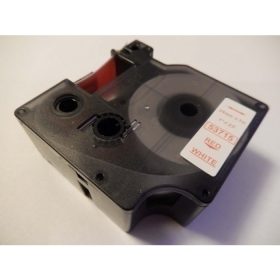    Dymo D1 53715 24mm * 7m fehér alapon piros feliratozószalag