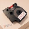Dymo D1 45012 12mm * 7m transparent alapon red utángyártott feliratozószalag kazetta