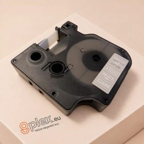   Dymo D1 45020 12mm * 7m átlátszó alapon fehér utángyártott feliratozószalag kazetta