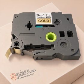   Brother TZe-851 P-Touch utángyártott feliratozószalag kazetta 24mm * 8m arany alapon fekete