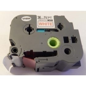   Brother TZe-262 P-Touch utángyártott feliratozószalag kazetta 36mm * 8m fehér alapon piros