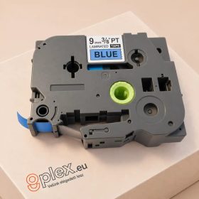   Brother TZe-521 P-Touch utángyártott feliratozószalag kazetta 9mm * 8m kék alapon fekete
