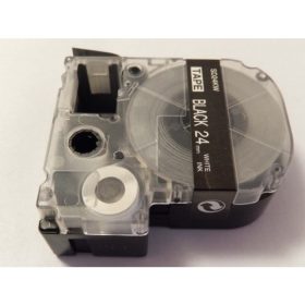   Epson LC-6BWV Fekete alapon Fehér 24mm * 8m utángyártott feliratozószalag kazetta