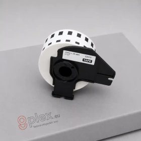   Brother DK-22210 utángyártott öntapadós fehér etikett papírszalag 29 mm széles 30.48 m hosszú 