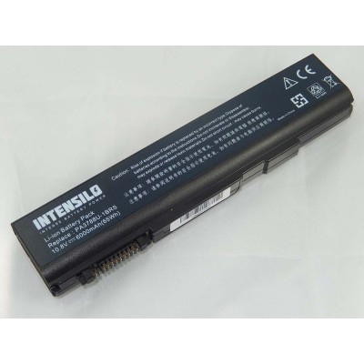 Intensilo Toshiba PA3788U-1BRS utángyártott laptop akkumulátor akku - 6000mAh (10.8V) fekete