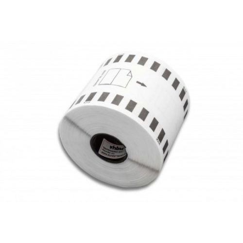 Brother DK-22205 utángyártott öntapadós fehér etikett prémium papírszalag 62 mm széles 30.48 m hosszú - tartó nélkül