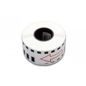   Brother DK-22211 utángyártott öntapadós fehér etikett papírszalag 29 mm széles 15.24 m hosszú - prémium, tartó nélkül