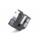 Dymo ID1 18445 19mm * 5.5m fehér alapon fekete utángyártott vinyl PVC feliratozószalag kazetta