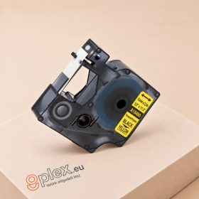   Dymo 18490 ID1 nylon 12mm*3.5m sárga alapon fekete RHINO ipari feliratozószalag kazetta