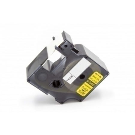 Dymo RHINO 1734525 24mm * 3.5m sárga alapon fekete utángyártott feliratozószalag kazetta