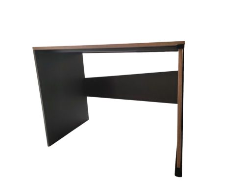 Egyszerű íróasztal fabetétes fém lábbal(OAK&STEEL Edition)